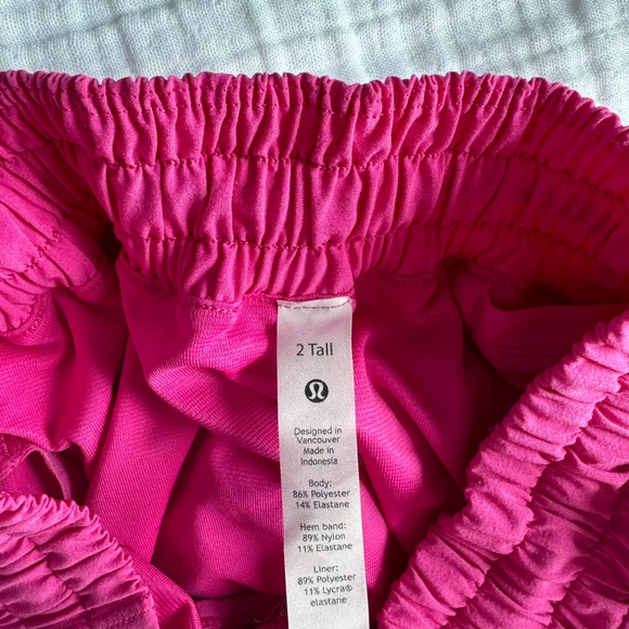 Lululemon size 2 4in shorts color: Sonic pink - Picture 4 of 4